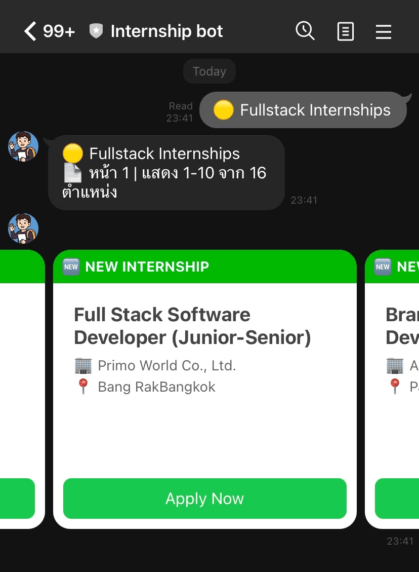 Internship Alert Bot screenshot 5